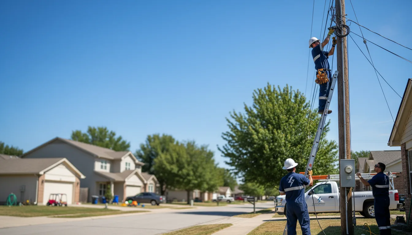 Residential electrician providing installation services in Anton, TX